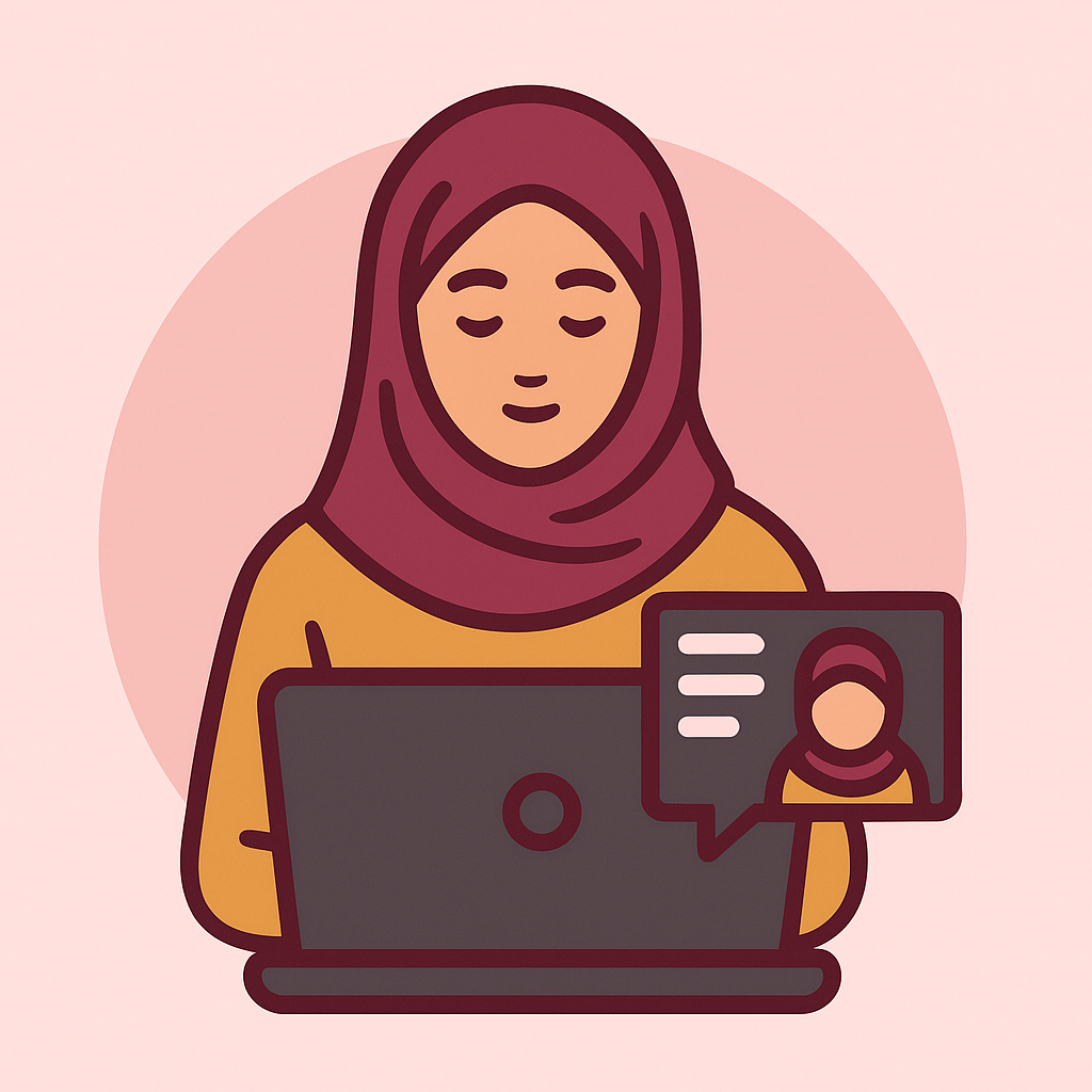accompagnement en ligne pour des cours d'arabe et de coran sur mesure sans niveau prérequis par liens éveillés en ligne